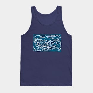 Fantasy Floatplane in Blue Tank Top